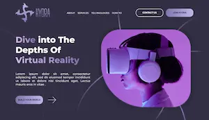 Hydra single-page marketing site